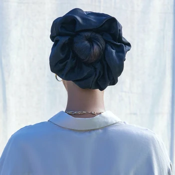 Didelis Šifono Plaukų Scrunchies Moterų Musulmonių Moterų Plaukų Ryšius Elastingas Plaukų Gumos Juostos Plaukų Aksesuarai SUDĖTINIŲ Hijab