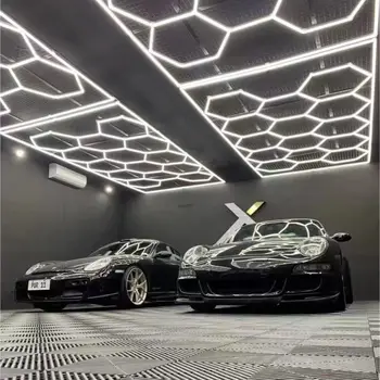 Šešiakampe LED Lubų Šviesos Automobilių Dirbtuvėse, Automatinio Išsamiai Parduotuvė Lubų, Karšto Parduoti