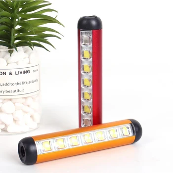 LED magnetinio siurbimo mažas naktį lengvi šviesos apšvietimo pagalbos žibintuvėlis UV lempa daugiafunkcinis įkrovimo nešiojamų campi