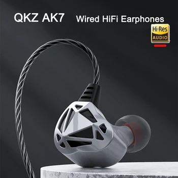 QKZ AK7 HiFi Ausines su Mic Bass Stereo Laidinio Ausines Vario Vairuotojo Dinamišką Muzikos, Stebėti Ausines In-Ear Triukšmo panaikinimas