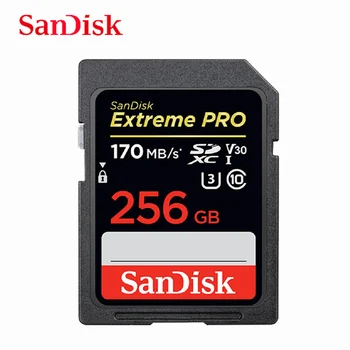 SanDisk Extreme Pro SD Kortelę 64GB 128GB 256G Iki 95MB/s Atminties Kortelė U3 4K V30 Korteles SDXC SDHC Fotoaparatas