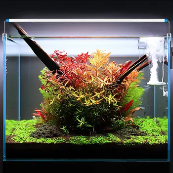 Akvariumas LED Šviesos Super Slim Žuvų Bakas Vandens Augalų kraštovaizdžio Augti Apšvietimas Ryškus Įrašą Lempos 18-71cm Žuvų Bakas