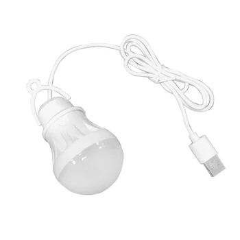 Skaitymo Šviesos diodų (LED) Žibintų Nešiojamų Kempingas Lempa Mini Bulb 5V USB Naktį Šviesos Maitinimo Knygos Šviesos Stalo Lempa Super Birght