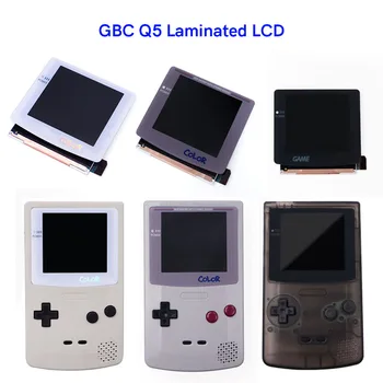 Lašas, OSD Meniu, GBC V5 IPS LCD Laminuotos Ekrano Rinkiniai Retro Pikselių Apšvietimu Režimas GameBoy Spalva GBC Su Pre-cut 