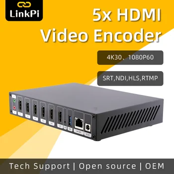 [ENC5-V2] HDMI Kodavimo Dekodavimo 4K 1080P NDI HX SRT RTMP RTSP Live stream IPTV IPCam