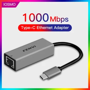 1000Mbps USB 3.0 Tipas-C Ethernet Adapteris, Tinklo plokštė, USB-C RJ45 Centru kompiuterį/PC/Nintend Jungiklis/Xiao Mi Langelį, Plug and Play