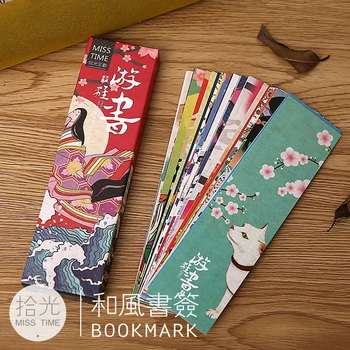 30 vnt/pak Derliaus Japonų Stiliaus Žymą Mielas Kawaii Knygos Knygos Ženklai Vaikams Mokykloje Skaitymo Medžiagos, Raštinės reikmenys