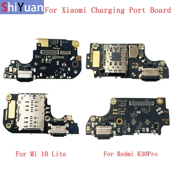Originalus USB Įkrovimo lizdas Jungtis Valdybos Flex Kabelis Xiaomi Mi 10 Lite Poco F2 Pro Redmi K30 Pro atsargines Dalis
