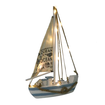250pcs Dekoro Sailor Dovana Jūrinis Burlaivis Dekoro Medinis burlaivis Modelis Medienos Buriavimo Laivo Modelį, Medinis Burlaivis Dekoras