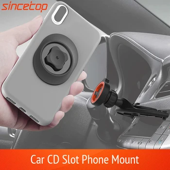 Universalus Automobilinis CD Lizdą Telefono Turėtojas 360 Sukimosi Lopšys Navigacijos Mount mobiliojo Telefono Stovas Laikiklis Apkaba, skirta 