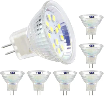 MR11 GU4 LED Lempos, Lemputės, Prožektoriai, Šiltai Balta/Šaltai Balta 12V 24V SMD 2W 3W 12LEDs 18LEDs Lemputė 10W 20W Halogeninė Lemputė