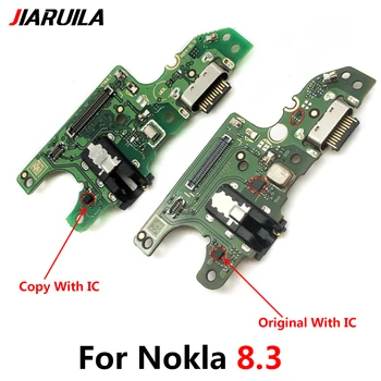 USB Įkrovimo lizdas Jack Doko Jungtis, Flex Kabelis Su Mikrofonu Valdybos Nokia 8.3 5.3 USB Įkroviklis Port Jungtis, Flex