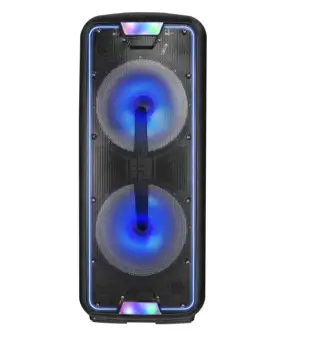 Dvigubo 12 colių Šalies Garsiakalbių karaoke vežimėlio nešiojamasis garsiakalbis Su LED Ekranas