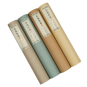 Ilgai Pažymėkite Kinų Stiliaus Pusė Prinokusių Ryžių Popieriaus Antikvariniai Batikos Xuan Popieriaus Mažų Reguliariai Scenarijus Teptuku Pen Kaligrafija Rašomasis Popierius