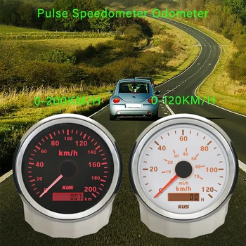 KUS Auto Automobilis, Sunkvežimis ATV UTV 85mm Spidometras Speedo dydis 0-120KM/H 0-200KM/H Impulso Signalas