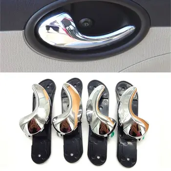 1 rinkinys 4pcs Už Lifan 320 automobilių durų vidinė rankena, vidinės durų rankenos, vidinė sklendė, rankenos, durų rankenos, sidabro Galvanizavimo