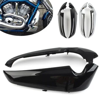 1 Pora Motociklo ABS Radiatoriaus Pusėje Apima Gaubtus apsaugos Harley Davidson V-Rod VROD VRSC 2001-2023 Chrome/Gloss Black