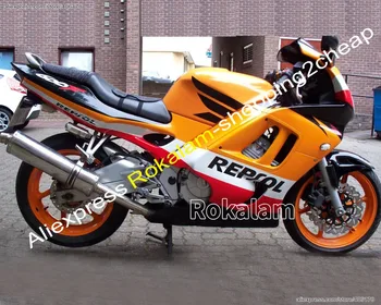 ABS Lauktuvės Komplektas Honda CBR 600 97 98 CBR600 1997 1998 F3 Oranžinė Raudona Motociklų Dalys Purvasargiai (Liejimo)