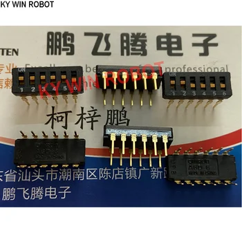 1PCS Importuotų Japonijos A6D-6100 dial kodas jungiklis 6-bitų rakto tipas 6P butas dial straight plug 2.54 mm