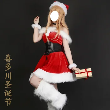 Anime Mano Dress-Up Numylėtinis Marinas Kitagava Seksuali Suknelė Kalėdų Raudona Unifrom Cosplay Kostiumas Helovinas Moterims, Nemokamas Pristatymas 2022 Naujas