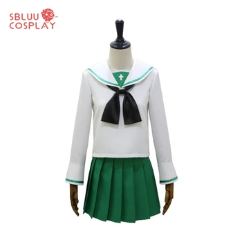 SBluuCosplay Anime Merginos und Panzer Nishizumi Miho Cosplay Kostiumų mokyklines Uniformas