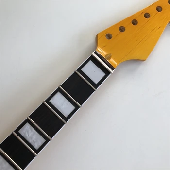 Klevų Gitara neck 22 skirsniai 24 colyje Dalbergija fingerboard, Blokuoti Inlay 
