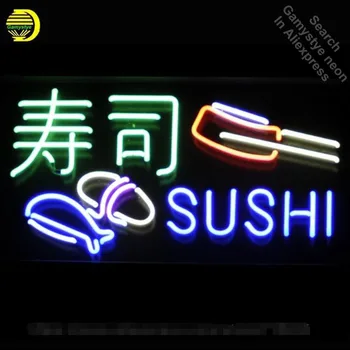 Suši Baras Japonijos neon Požymiai Nekilnojamojo Stiklinis Vamzdelis, neoninės šviesos, Poilsio Windows Professiona Portretų Pasirašyti Reklamuoti neoninis ženklas valdyba