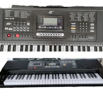 Aukštos Kokybės 61 Klavišų Elektroninis Pianinas Elektroninių Organų MK-812 Touch Funkcija Nešiojamų 6-pagrindiniai modeliavimo Fortepijonas Elektroninių Klaviatūra