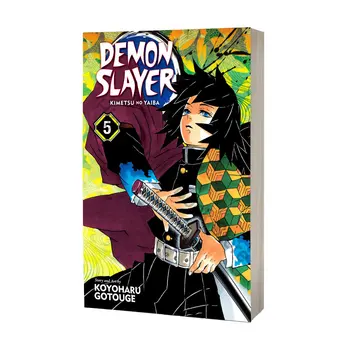 1 Knyga Japonų Anime Demon Slayer Kimetsu Nr. Tūrio, 5 Jaunimo Manga Knyga Lietuvių Komiksų Rinkinys
