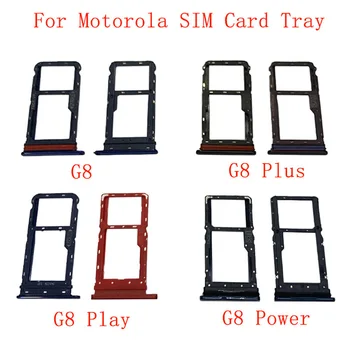Atmintis MicroSD Kortelės SIM Kortelės Dėklas Dalys SIM Kortelės Lizdo Laikiklį, Motorola Moto G8 G8Plus G8Play G8Power atsarginės Dalys