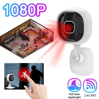 Mini Wifi Kamera 1080P HD VAIZDO Smart Home Security Apsaugos Wireless Baby Monitor Smart infraraudonųjų SPINDULIŲ Naktinio Matymo Patalpų dvipusis Balso