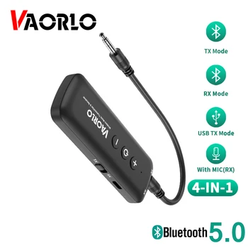 Low Latency USB Bluetooth 5.0 Dongle Adapterį 4-IN-1 Stereo Belaidžio Garso Siųstuvas, Imtuvas 3.5 mm AUX-RCA Lizdas, TV, PC Automobilį