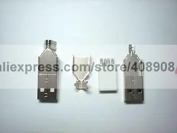 50 Vnt USB 4 Pin Male Plug Jungtis KOMPIUTERIO Naudojimo SS