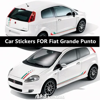 Naujas Custom Automobilių Lipdukai Fiat Grande Punto Kėbulo Išorinės Vėliavos Modelis Dekoratyvinis Lipdukas Filmas