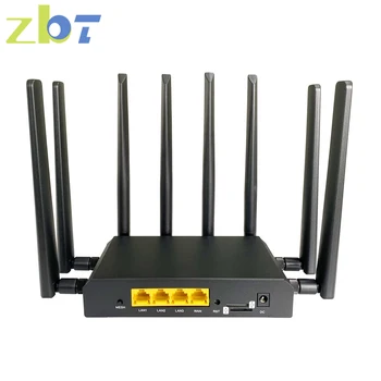 ZBT Dual SIM Kortelę 5G Maršrutizatorius 1800Mbps Openwrt Firmware Wifi6 Akių 3*1000Mbps LAN, 8*Antenos Dvi Sim Modemas Maršrutizatorius 2.4 G 5.0 GHz Wifi