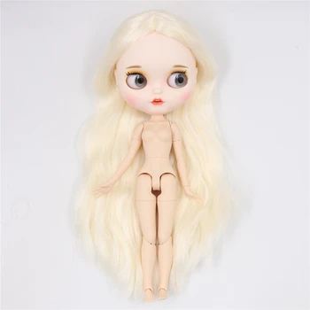 LEDINIS DBS Blyth lėlės baltos odos bendras kūno bjd žaislas užsakymą lėlės matinis veidas 30cm žaislas bjd mergaitėms dovanų