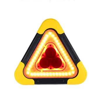 Automobilių Avarinis Trikampis Led Šviesos Strobe Policijos Mirksinti Įspėjamoji Saugos Eismo Signalų Saulės Įkroviklis Usb Lempa