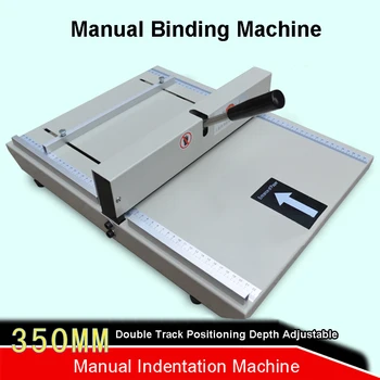A3 / A4 formatu padengti įdubimas mašina įdubimas plotis 35CM popieriaus lankstymo mašina dangčio lankstymo Instrukcija Privalomas Mašina