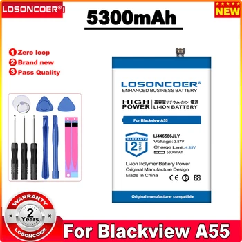 LOSONCOER 5300mAh Li446586JLY Baterija Blackview A55