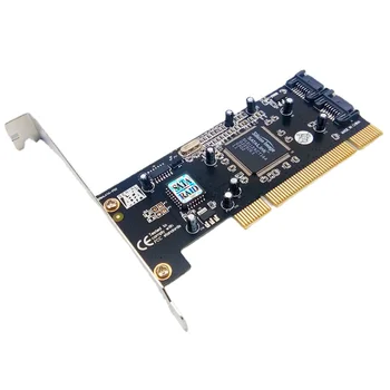 PCI 2 Port SATA RAID Controller Card Sil3112 chipset SATA PCI Serial ATA pagrindinio Valdiklio Kortelės Adapteris, Skirtas Stalinį Kompiuterį