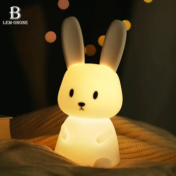 LED naktinė lempa Animacinių filmų Katytė Silikono Lempa USB Įkrovimo Spalvotų Atmosfera, Šviesos, Namo Apdaila už Vaikų Atostogų Dovanų