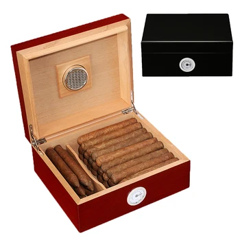 GALINER Didelis Cigarų Dėžutė Kedro Medienos Humidoras Charuto Atveju Rūkymo Reikmenys Su Drėkintuvas Cigarų Pjovimo Puro Peleninę Rinkinys