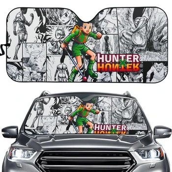 Anime Hunter X Hunter Killua Zoldyck Spausdinti Automobilio Priekinio Stiklo Stoglangis Auto Priekinio Stiklo Atspalvį Automobilių Apsaugos Nuo Saulės Padengti, Universalus